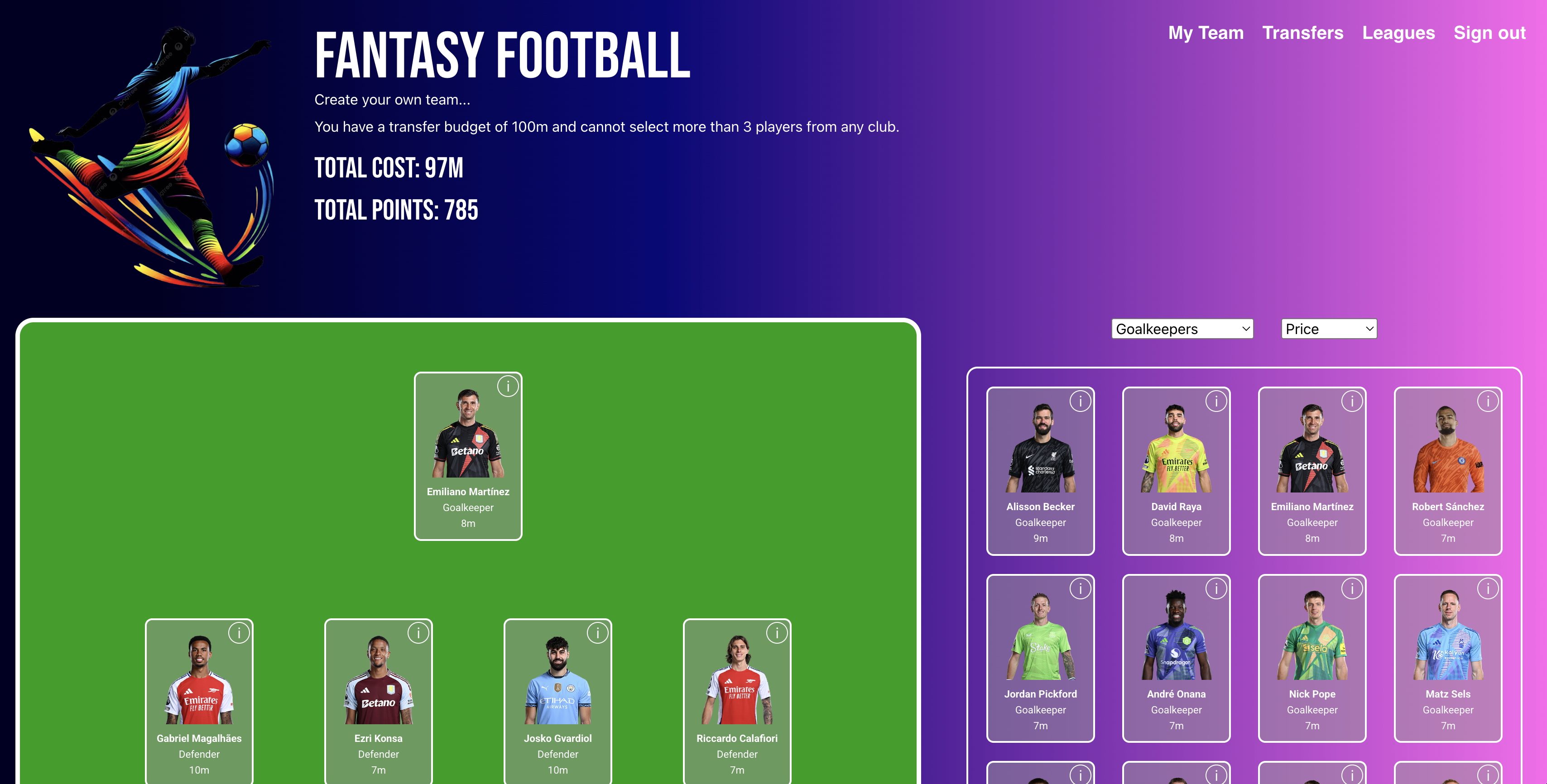 Fantasy Football App
