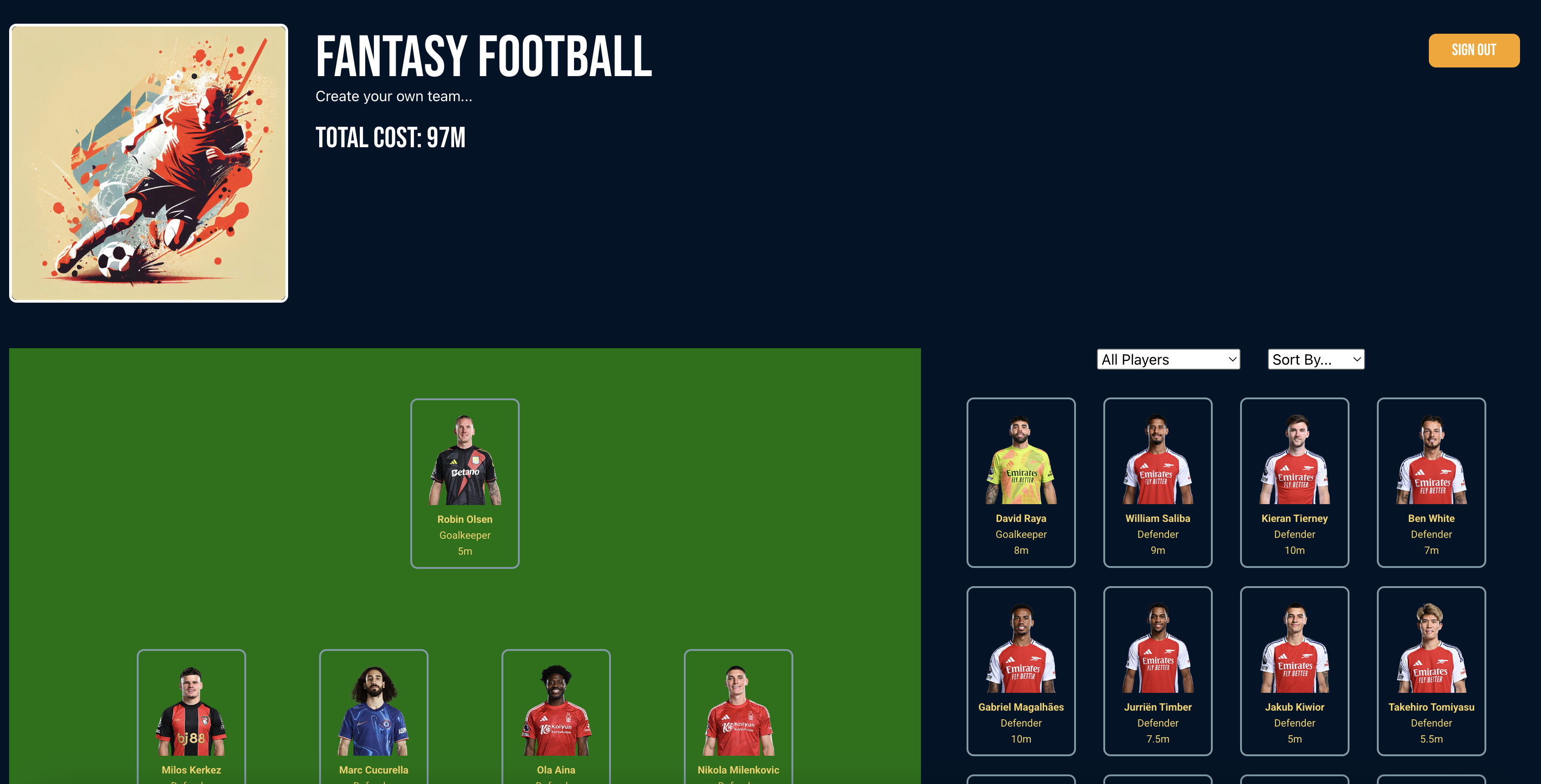 Fantasy Football App